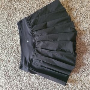 Black Pleated Athletic Skort